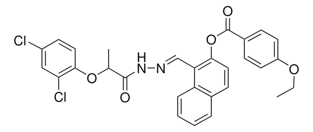 1-((E)-{2-[2-(2,4-DICHLOROPHENOXY)PROPANOYL]HYDRAZONO}METHYL)-2-NAPHTHYL 4-ETHOXYBENZOATE AldrichCPR