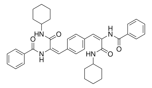 N-{(E)-2-{4-[(1E)-2-(BENZOYLAMINO)-3-(CYCLOHEXYLAMINO)-3-OXO-1-PROPENYL]PHENYL}-1-[(CYCLOHEXYLAMINO)CARBONYL]ETHENYL}BENZAMIDE AldrichCPR