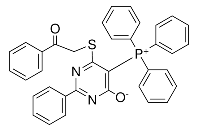 6-[(2-OXO-2-PHENYLETHYL)SULFANYL]-2-PHENYL-5-(TRIPHENYLPHOSPHONIO)-4-PYRIMIDINOLATE AldrichCPR