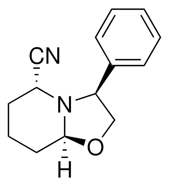 (3S,5R,8aS)-(+)-Hexahydro-3-phenyl-5H-oxazolo[3,2-a]pyridine-5-carbonitrile 97%