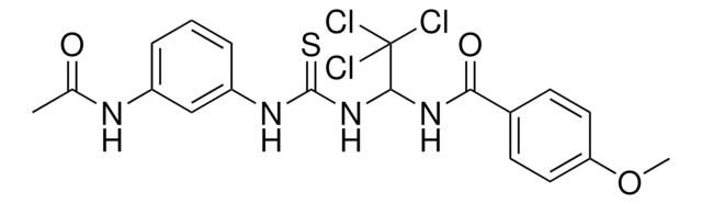 N(1-(((3-(ACETYLAMINO)ANILINO)CARBOTHIOYL)AMINO)-2,2,2-TRI-CL-ET)4-MEO-BENZAMIDE AldrichCPR