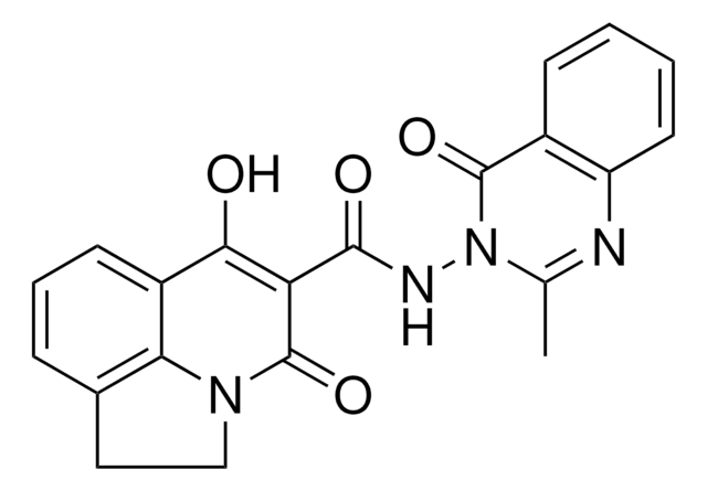 6-HYDROXY-N-(2-METHYL-4-OXO-3(4H)-QUINAZOLINYL)-4-OXO-1,2-DIHYDRO-4H-PYRROLO[3,2,1-IJ]QUINOLINE-5-CARBOXAMIDE AldrichCPR