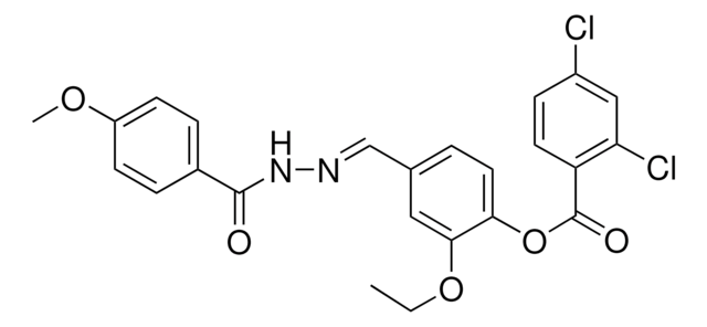 2-ETHOXY-4-(2-(4-METHOXYBENZOYL)CARBOHYDRAZONOYL)PHENYL 2,4-DICHLOROBENZOATE AldrichCPR