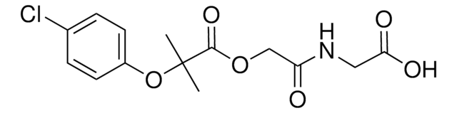 ((((2-(4-CHLOROPHENOXY)-2-METHYLPROPANOYL)OXY)ACETYL)AMINO)ACETIC ACID AldrichCPR