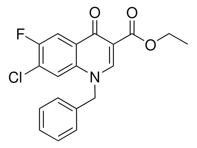 ETHYL 1-BENZYL-7-CHLORO-6-FLUORO-4-OXO-1,4-DIHYDRO-3-QUINOLINECARBOXYLATE AldrichCPR