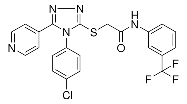 2-{[4-(4-CHLOROPHENYL)-5-(4-PYRIDINYL)-4H-1,2,4-TRIAZOL-3-YL]SULFANYL}-N-[3-(TRIFLUOROMETHYL)PHENYL]ACETAMIDE AldrichCPR