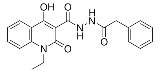 1-ETHYL-4-HO-2-OXO-1,2-2H-QUINOLINE-3-CARBOXYLIC ACID N'-PHENYLACETYL-HYDRAZIDE AldrichCPR