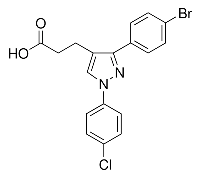 3-(4-Bromophenyl)-1-(4-chlorophenyl)pyrazole-4-propionic acid 97%