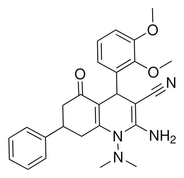 2-AMINO-4-(2,3-DIMETHOXYPHENYL)-1-(DIMETHYLAMINO)-5-OXO-7-PHENYL-1,4,5,6,7,8-HEXAHYDRO-3-QUINOLINECARBONITRILE AldrichCPR