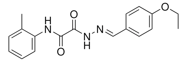 2-(2-(4-ETHOXYBENZYLIDENE)HYDRAZINO)-N-(2-METHYLPHENYL)-2-OXOACETAMIDE AldrichCPR