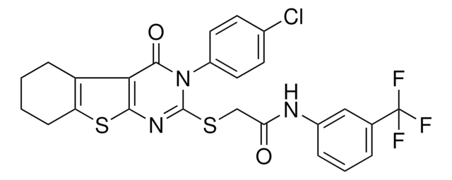 2-{[3-(4-CHLOROPHENYL)-4-OXO-3,4,5,6,7,8-HEXAHYDRO[1]BENZOTHIENO[2,3-D]PYRIMIDIN-2-YL]SULFANYL}-N-[3-(TRIFLUOROMETHYL)PHENYL]ACETAMIDE AldrichCPR