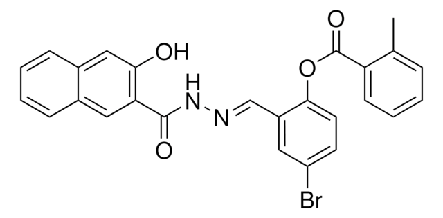 4-BROMO-2-(2-(3-HYDROXY-2-NAPHTHOYL)CARBOHYDRAZONOYL)PHENYL 2-METHYLBENZOATE AldrichCPR