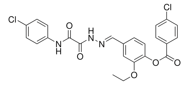 4-(2-((4-CHLOROANILINO)(OXO)AC)CARBOHYDRAZONOYL)-2-ETHOXYPHENYL 4-CHLOROBENZOATE AldrichCPR