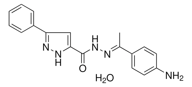 N'-(1-(4-AMINOPHENYL)ETHYLIDENE)-3-PHENYL-1H-PYRAZOLE-5-CARBOHYDRAZIDE HYDRATE AldrichCPR