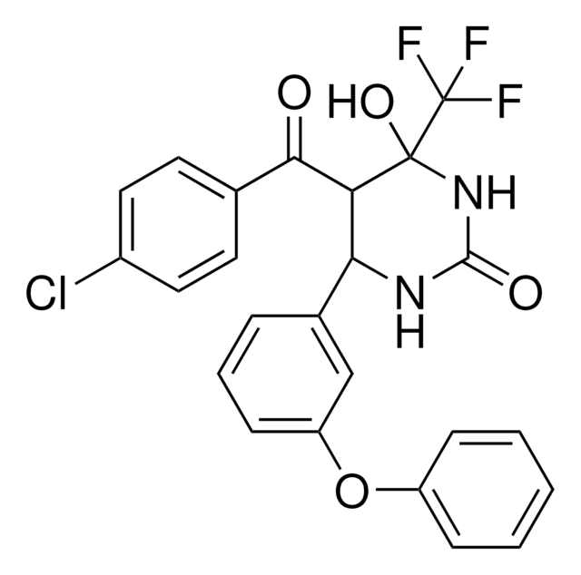 5-(4-CHLOROBENZOYL)-4-HYDROXY-6-(3-PHENOXYPHENYL)-4-(TRIFLUOROMETHYL)TETRAHYDRO-2(1H)-PYRIMIDINONE AldrichCPR