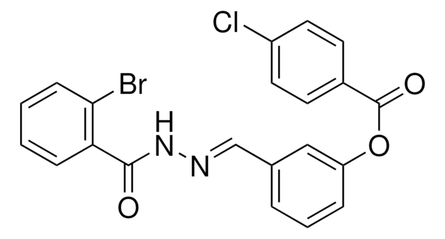 3-(2-(2-BROMOBENZOYL)CARBOHYDRAZONOYL)PHENYL 4-CHLOROBENZOATE AldrichCPR