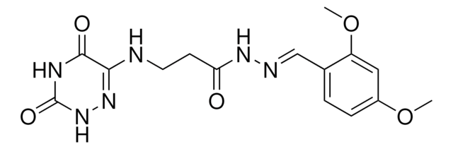 N'-[(E)-(2,4-DIMETHOXYPHENYL)METHYLIDENE]-3-[(3,5-DIOXO-2,3,4,5-TETRAHYDRO-1,2,4-TRIAZIN-6-YL)AMINO]PROPANOHYDRAZIDE AldrichCPR