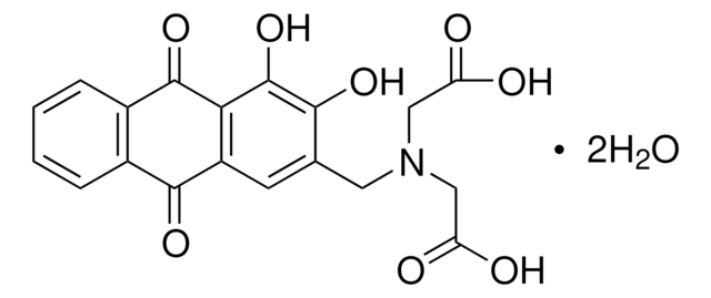 Alizarin Complexone dihydrate indicator grade, Dye content 95&#160;%