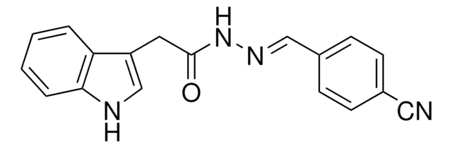 N'-[(4-CYANOPHENYL)METHYLIDENE]-2-(1H-INDOL-3-YL)ACETOHYDRAZIDE AldrichCPR