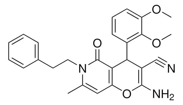 2-AMINO-4-(2,3-DIMETHOXYPHENYL)-7-METHYL-5-OXO-6-(2-PHENYLETHYL)-5,6-DIHYDRO-4H-PYRANO[3,2-C]PYRIDINE-3-CARBONITRILE AldrichCPR