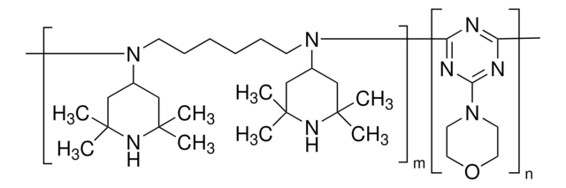 Poly[N,N&#8242;-bis(2,2,6,6-tetramethyl-4-piperidinyl)-1,6-hexanediamine-co-2,4-dichloro-6-morpholino-1,3,5-triazine] average Mw 1,600