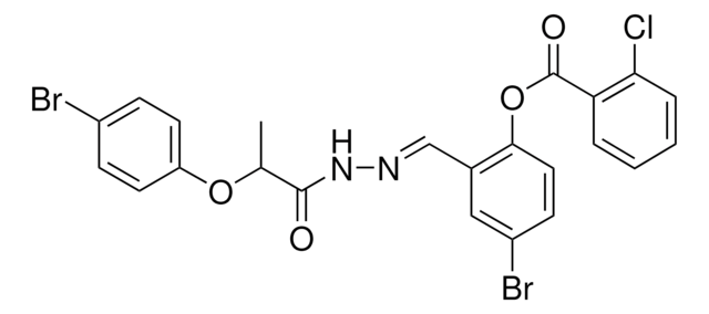 4-BR--2-(2-(2-(4-BROMOPHENOXY)PROPANOYL)CARBOHYDRAZONOYL)PHENYL 2-CHLOROBENZOATE AldrichCPR