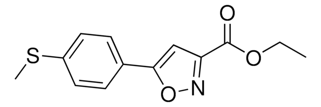 Ethyl 5-(4-(methylthio)phenyl)isoxazole-3-carboxylate AldrichCPR