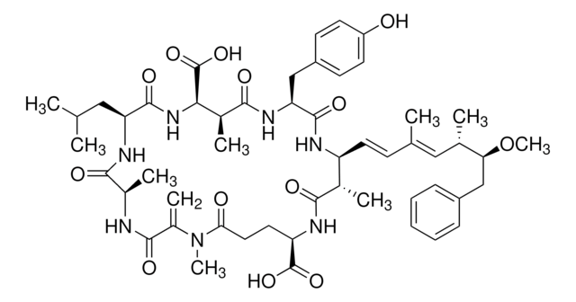 Microcystin-LY solution 2-8&#160;&#956;g/mL in methanol, analytical standard