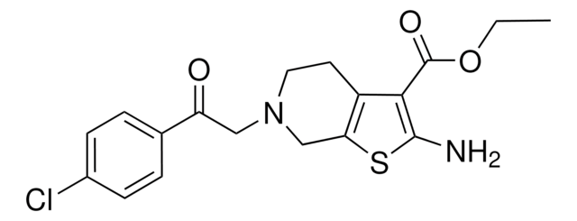 Ethyl 2-amino-6-[2-(4-chlorophenyl)-2-oxoethyl]-4,5,6,7-tetrahydrothieno[2,3-c]pyridine-3-carboxylate AldrichCPR