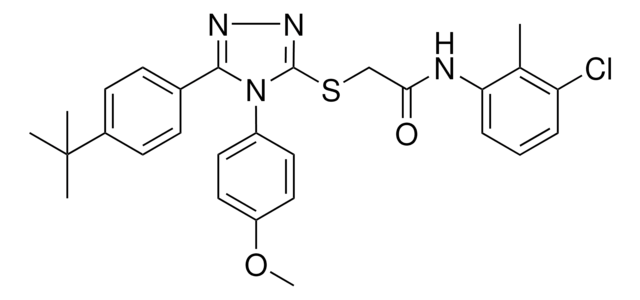 2-{[5-(4-TERT-BUTYLPHENYL)-4-(4-METHOXYPHENYL)-4H-1,2,4-TRIAZOL-3-YL]SULFANYL}-N-(3-CHLORO-2-METHYLPHENYL)ACETAMIDE AldrichCPR