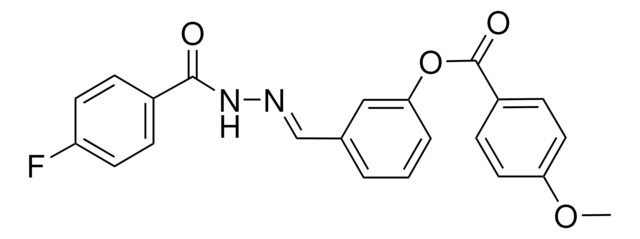 3-(2-(4-FLUOROBENZOYL)CARBOHYDRAZONOYL)PHENYL 4-METHOXYBENZOATE AldrichCPR