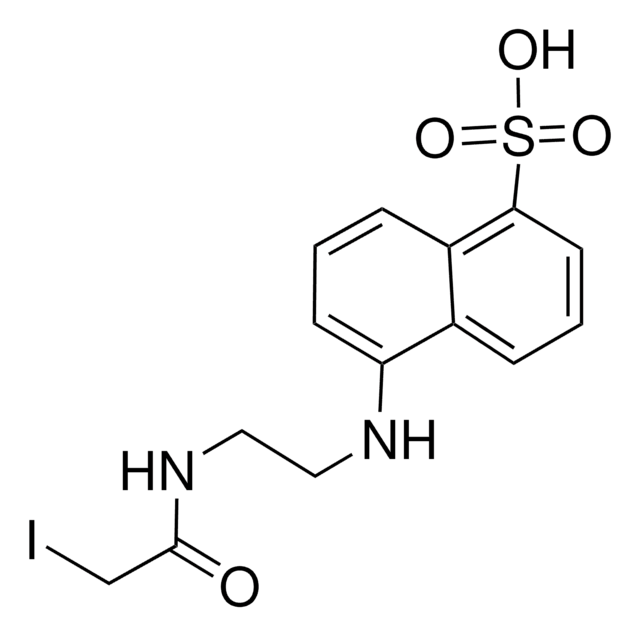 N-(Iodoacetaminoethyl)-1-naphthylamine-5-sulfonic acid suitable for fluorescence, &#8805;95% (HPLC)