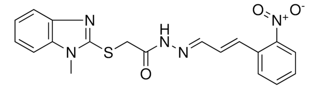 2-[(1-METHYL-1H-BENZIMIDAZOL-2-YL)SULFANYL]-N'-[(E,2E)-3-(2-NITROPHENYL)-2-PROPENYLIDENE]ACETOHYDRAZIDE AldrichCPR