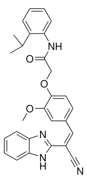 2-[4-[(Z)-2-(1H-BENZIMIDAZOL-2-YL)-2-CYANO-VINYL]-2-METHOXY-PHENOXY]-N-(2-ISOPROPYL-PHENYL)-ACETAMIDE AldrichCPR