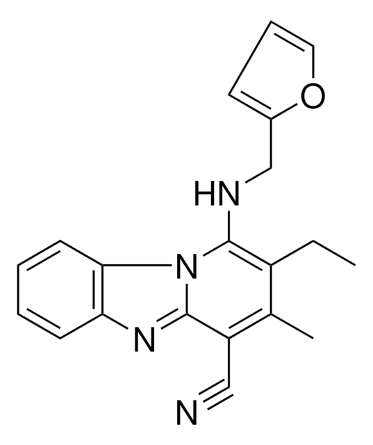 2-ET-1-((2-FURYLMETHYL)AMINO)-3-METHYLPYRIDO(1,2-A)BENZIMIDAZOLE-4-CARBONITRILE AldrichCPR