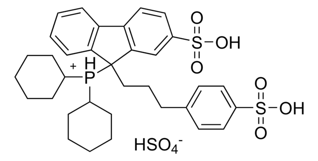 Dicyclohexyl-{2-sulfo-9-[3-(4-sulfo-phenyl)propyl]-9-fluorenyl}phosphonium-hydrogensulfate 95%