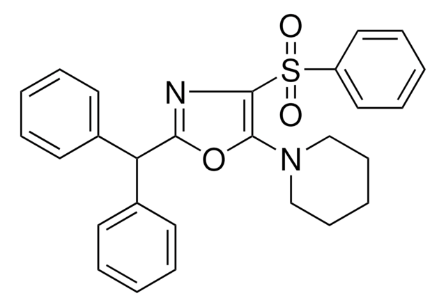 1-(4-BENZENESULFONYL-2-BENZHYDRYL-OXAZOL-5-YL)-PIPERIDINE AldrichCPR