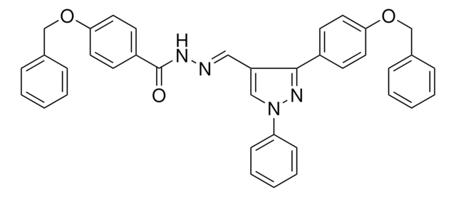 4-(BENZYLOXY)-N'-((E)-{3-[4-(BENZYLOXY)PHENYL]-1-PHENYL-1H-PYRAZOL-4-YL}METHYLIDENE)BENZOHYDRAZIDE AldrichCPR