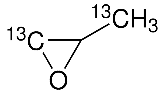 Propylene oxide-1,3-13C2 99 atom % 13C, 98% (CP), contains hydroquinone as a stabilizer