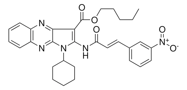 PENTYL 1-CYCLOHEXYL-2-{[(2E)-3-(3-NITROPHENYL)-2-PROPENOYL]AMINO}-1H-PYRROLO[2,3-B]QUINOXALINE-3-CARBOXYLATE AldrichCPR