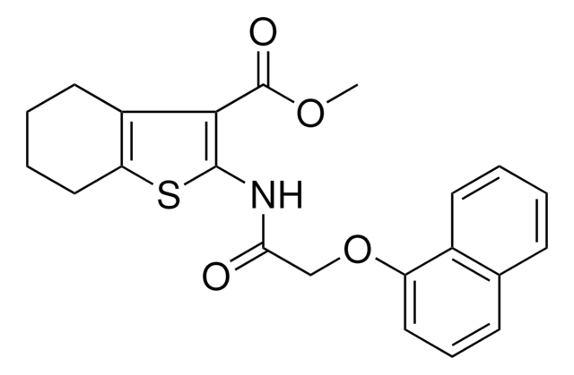 METHYL 2-{[(1-NAPHTHYLOXY)ACETYL]AMINO}-4,5,6,7-TETRAHYDRO-1-BENZOTHIOPHENE-3-CARBOXYLATE AldrichCPR