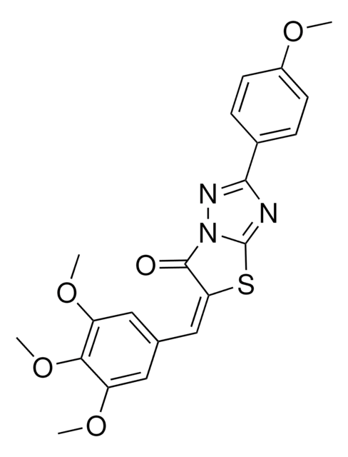 (5E)-2-(4-METHOXYPHENYL)-5-(3,4,5-TRIMETHOXYBENZYLIDENE)[1,3]THIAZOLO[3 ...