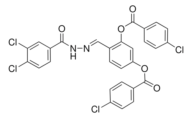 5-((4-CHLOROBENZOYL)OXY)-2-(2-(3,4-DICHLOROBENZOYL)CARBOHYDRAZONOYL)PHENYL 4-CHLOROBENZOATE AldrichCPR