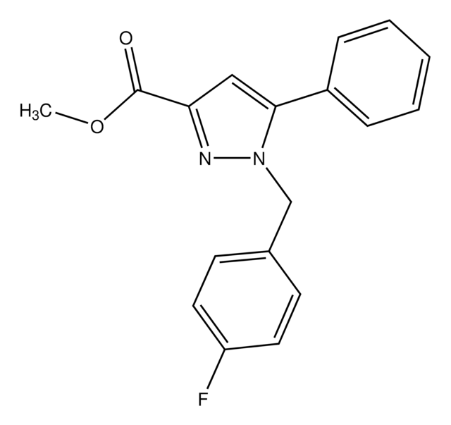 Methyl 1-(4-fluorobenzyl)-5-phenyl-1H-pyrazole-3-carboxylate AldrichCPR