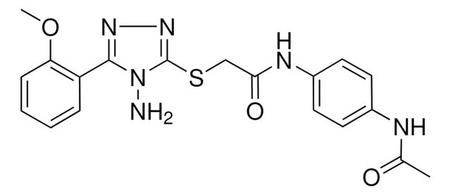 N-[4-(ACETYLAMINO)PHENYL]-2-{[4-AMINO-5-(2-METHOXYPHENYL)-4H-1,2,4-TRIAZOL-3-YL]SULFANYL}ACETAMIDE AldrichCPR