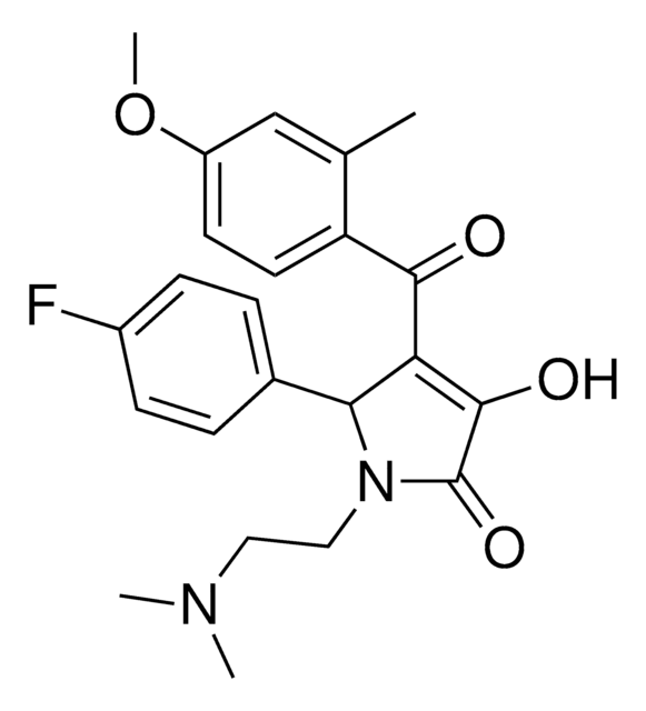 1-[2-(DIMETHYLAMINO)ETHYL]-5-(4-FLUOROPHENYL)-3-HYDROXY-4-(4-METHOXY-2-METHYLBENZOYL)-1,5-DIHYDRO-2H-PYRROL-2-ONE AldrichCPR