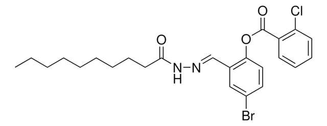 4-BROMO-2-(2-DECANOYLCARBOHYDRAZONOYL)PHENYL 2-CHLOROBENZOATE AldrichCPR