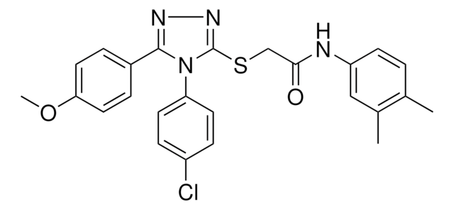 2-{[4-(4-CHLOROPHENYL)-5-(4-METHOXYPHENYL)-4H-1,2,4-TRIAZOL-3-YL]SULFANYL}-N-(3,4-DIMETHYLPHENYL)ACETAMIDE AldrichCPR