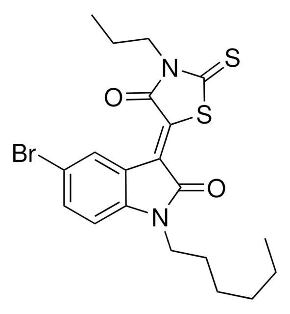 (3Z)-5-BROMO-1-HEXYL-3-(4-OXO-3-PROPYL-2-THIOXO-1,3-THIAZOLIDIN-5-YLIDENE)-1,3-DIHYDRO-2H-INDOL-2-ONE AldrichCPR