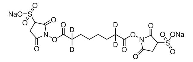 Suberic acid-2,2,7,7-d4 bis (3-sulfo-N-hydroxysuccinimide ester) disodium salt 98 atom % D, 97% (CP)